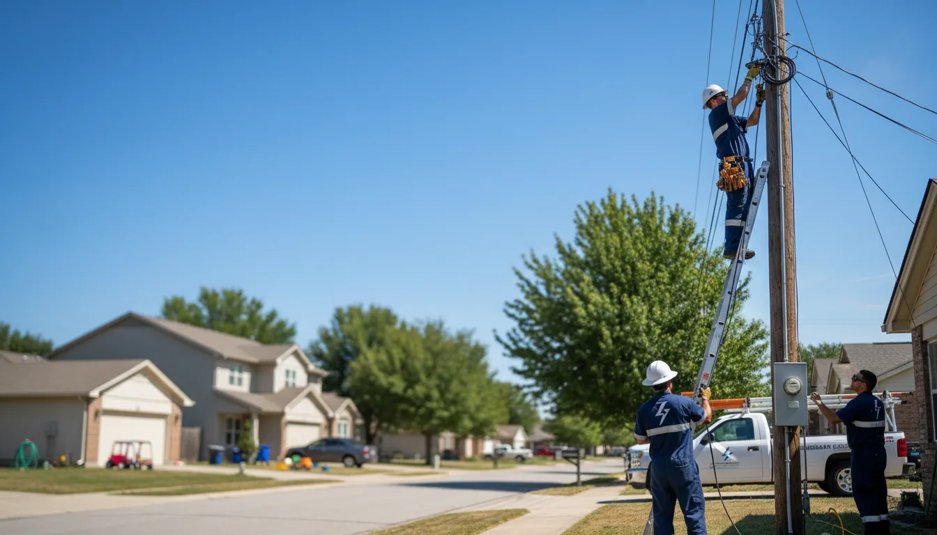 Residential electrician providing installation services in Stetson, ME